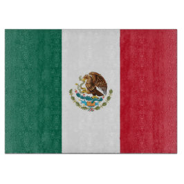 Glasstyckningsbord med Flagga av Mexiko