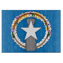 Glasstyckningsbord med Flagga av Nordmariana