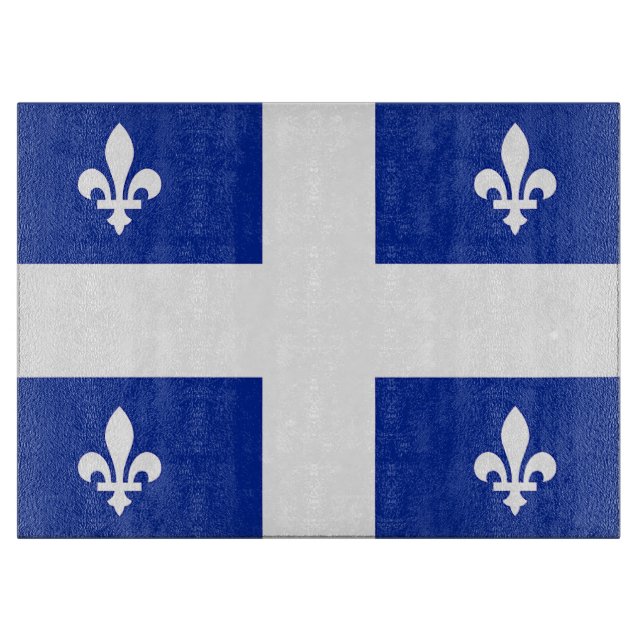 Glasstyckningsbord med Flagga av Quebec (Framsidan)