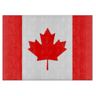 Glasstyckningsbord med Flagga från Kanada