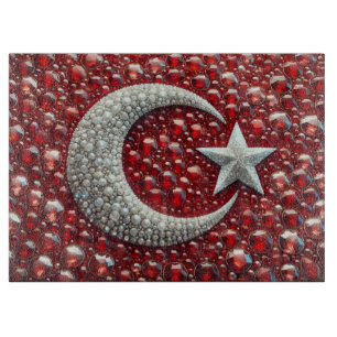 Glasstyckningsbord med turkiska Färg