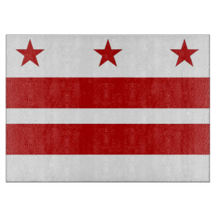 Glasstyckningsbord med Washington DC, USA
