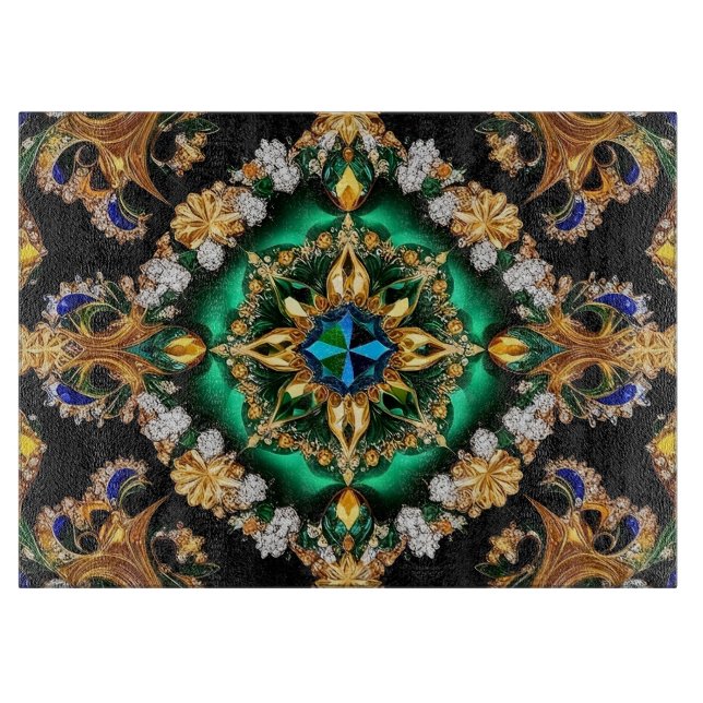 Glasstyckningsbrädor med brasilianska Färg (Framsidan)