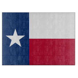 Glasstyckningsbrädor med Flagga av Texas, USA