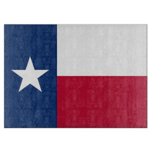 Glasstyckningsbrädor med Flagga av Texas, USA