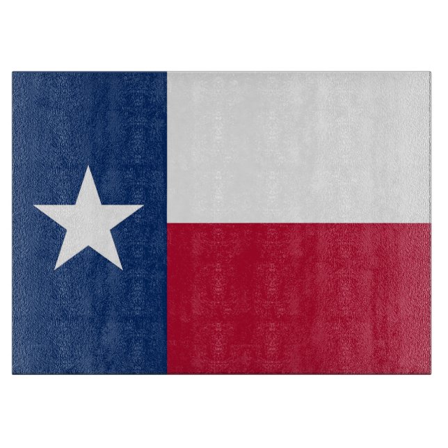 Glasstyckningsbrädor med Flagga av Texas, USA (Framsidan)