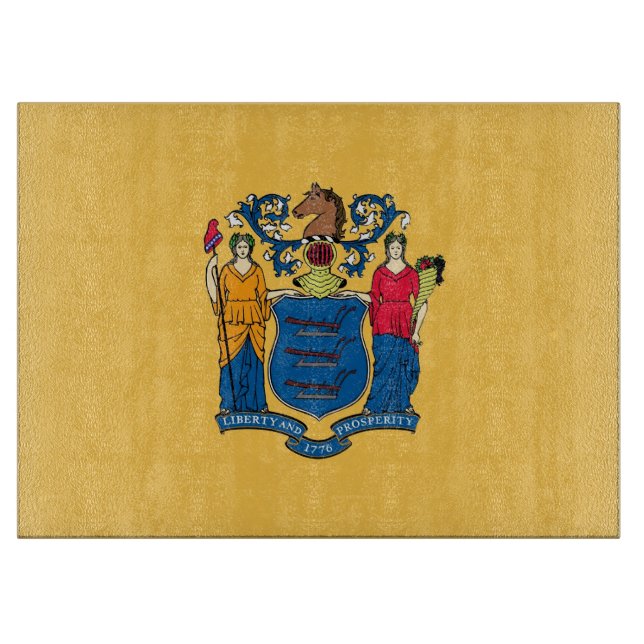 Glasstyckningsbrädor med Flagga Förenta staterna (Framsidan)