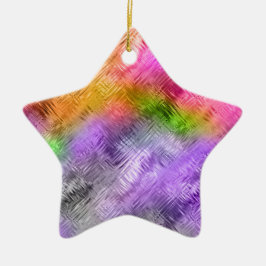 Glassy Ametrine Lila Struktur Julgransprydnad Keramik