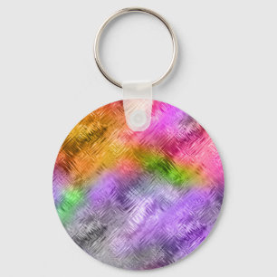 Glassy Ametrine Lila Struktur Nyckelring