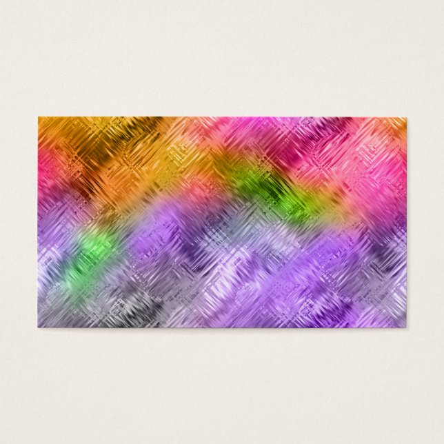 Glassy Ametrine Lila Struktur Visitkort (Framsidan)