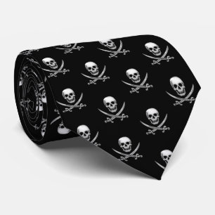 Glassy Pirat Skull & Sword Crossbone Slips