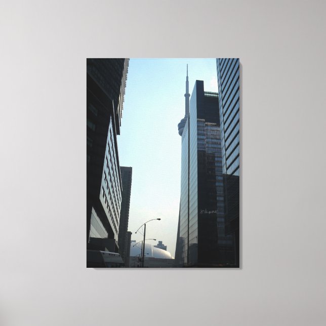 Glassy View of Toronto Canvastryck (Framsida)