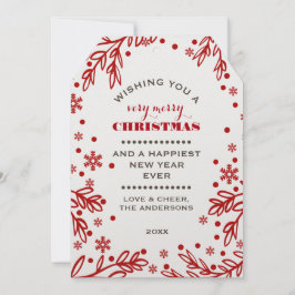 Glästa Helgdagar. Anpassningsbarnas platta julkort