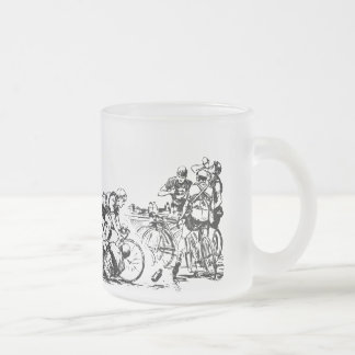 Glastasse "Bicycle Race" Frostad Glasmugg