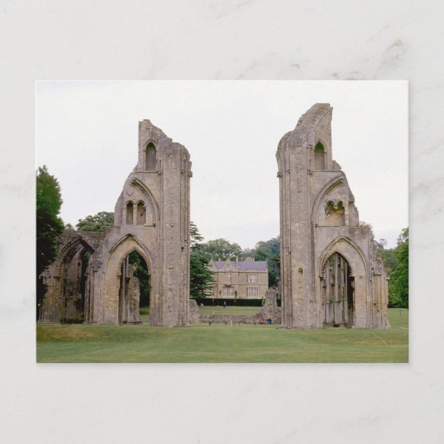 Glastonbury Abbey (1970-talet) Vykort (Framsida)