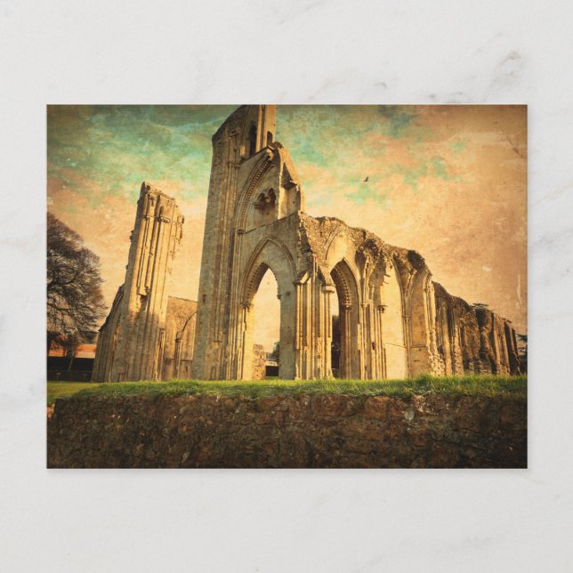 Glastonbury Abbey Vykort (Framsida)