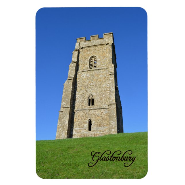 Glastonbury Tor Somerset England Photo Magnet (Vertikal)
