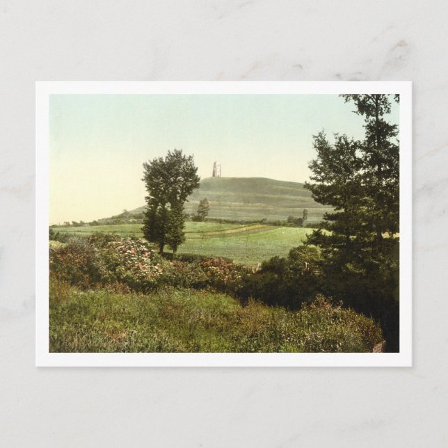 Glastonbury Tor, Somerset, England Vykort (Framsida)
