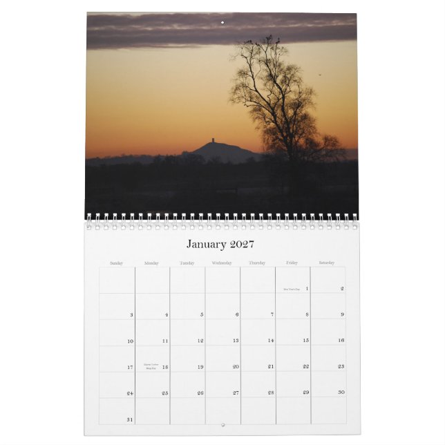 Glastonbury Tor - Somerset Kalender (Jan 2027)