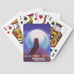 Glastonbury Tor Somerset-reseaffisch Casinokort