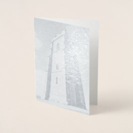 Glastonbury Tor Torn Foil Card Folierat Kort