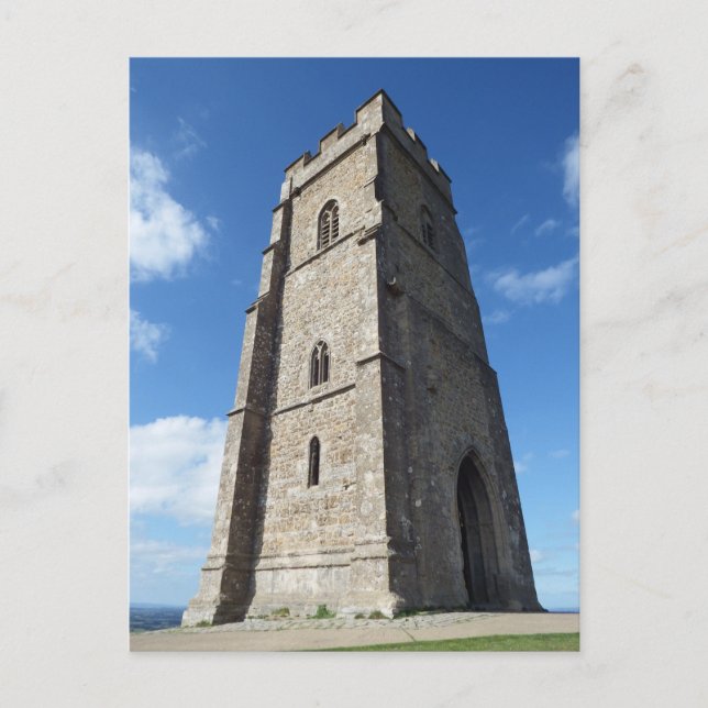 Glastonbury Tor Torn vycard Vykort (Framsida)