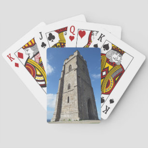 Glastonbury Tortorn som leker kort Casinokort