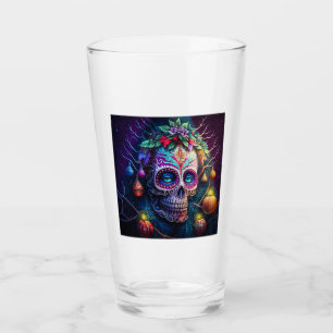 Glasumbler för jul Day of the dead Glaskopp