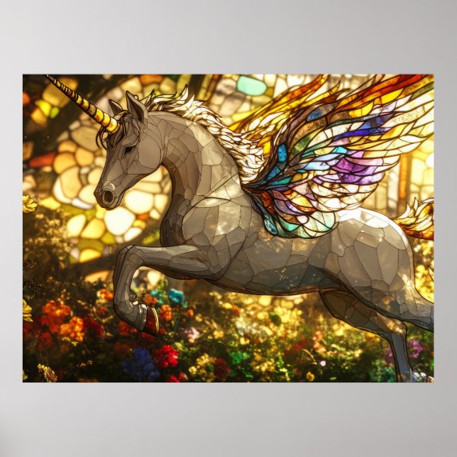 Glasunicorn, bestående poster (Framsidan)