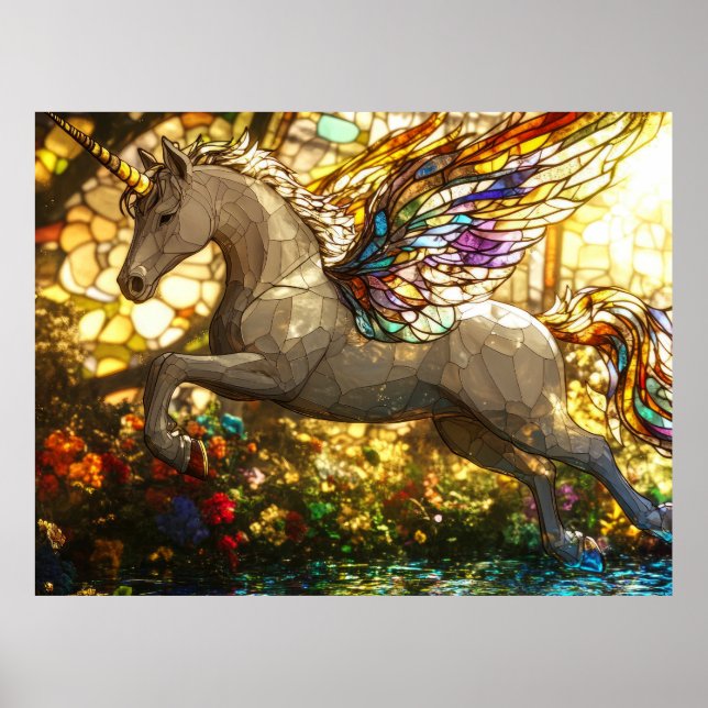 Glasunicorn, bestående poster (Framsidan)