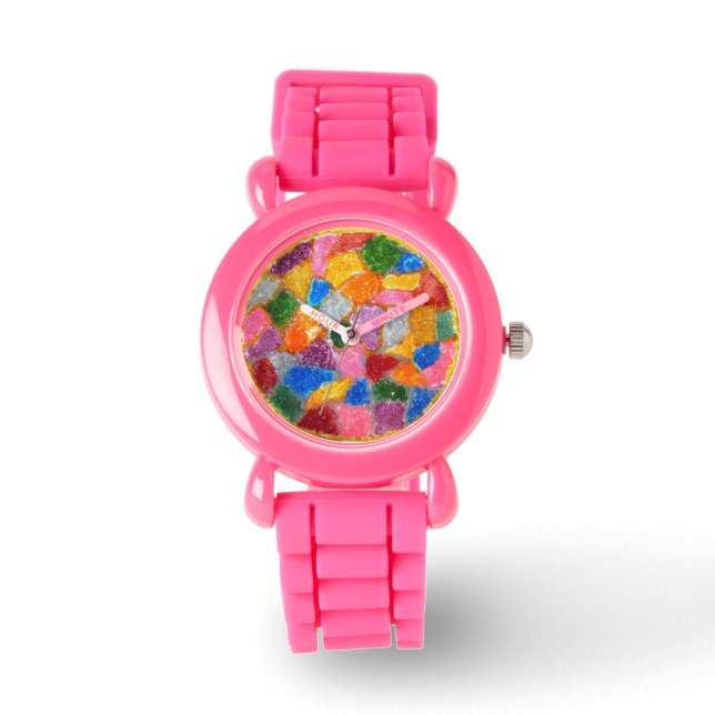 Glasursett i glitter armbandsur (Framsida)