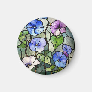 Glasvaror av rostat glas på morgonen magnet