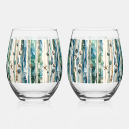 Glasvaror av typen Beachy, havsteman