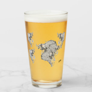 Glasware Beer Mugg: Buffalos på Springa Glaskopp