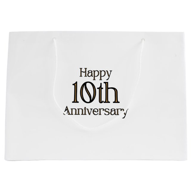 Glatt 10-årsjubileum Stor presentpåse (Framsidan)
