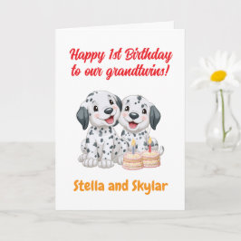 Glatt 1-årsdag Grandtwins, Valpar Kort