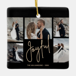 GLATT 5-fotojul Julgransprydnad Keramik