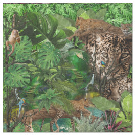 Glatt afrikansk jungle tyg