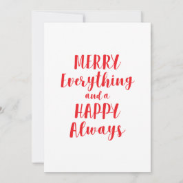 Glatt allt och lycklig alltid julkort