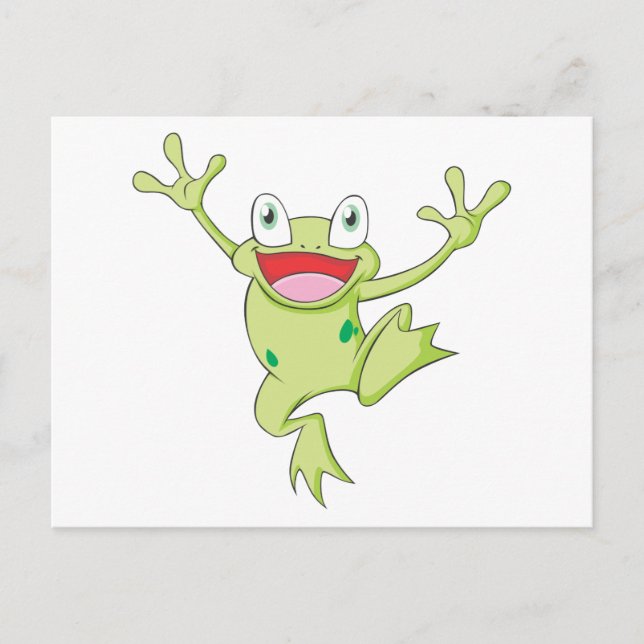 Glatt American Bullfrog Vykort (Framsida)
