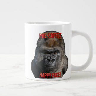 Glatt ansikte före kaffe! jumbo mugg