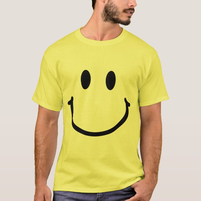 Glatt Ansikte Gult T Shirt (Framsida)