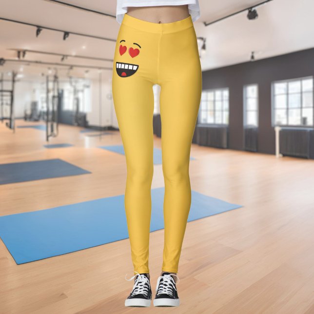 Glatt ansikte med hjärtformade ögon leggings (Skapare uppladdad)