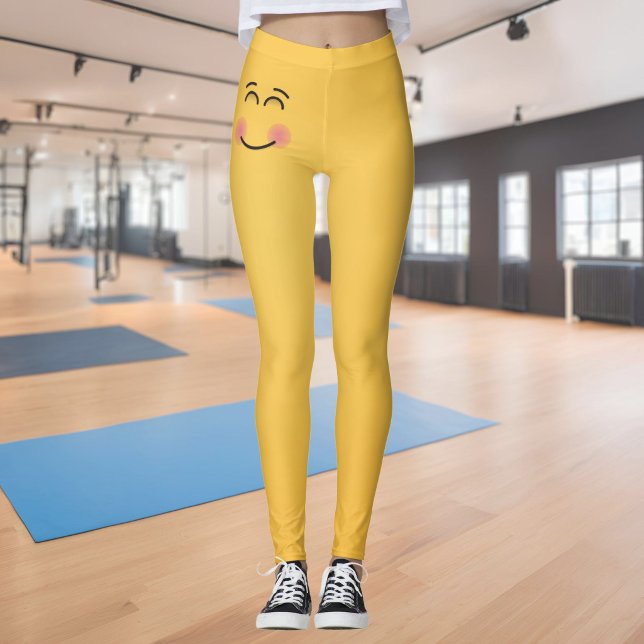 Glatt ansikte med leende ögon leggings (Skapare uppladdad)