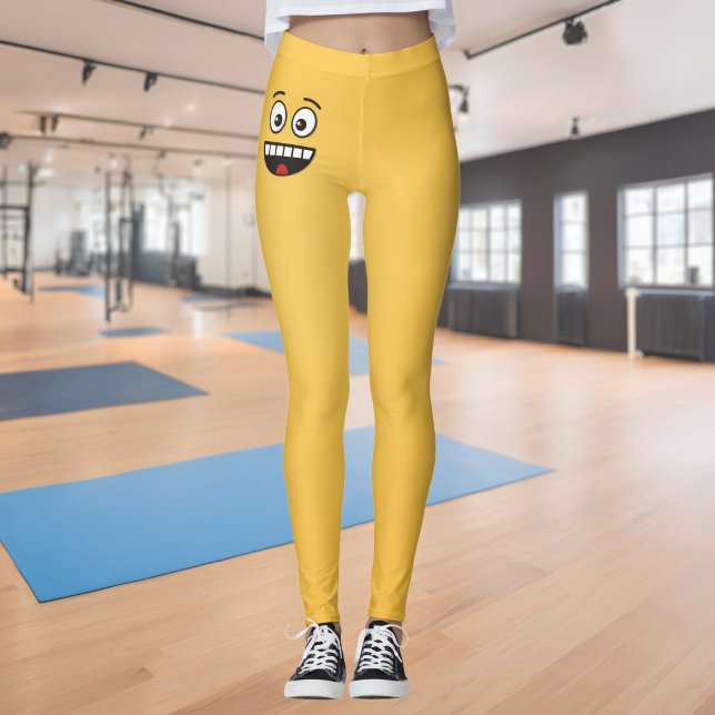 Glatt ansikte med öppen mun leggings (Skapare uppladdad)