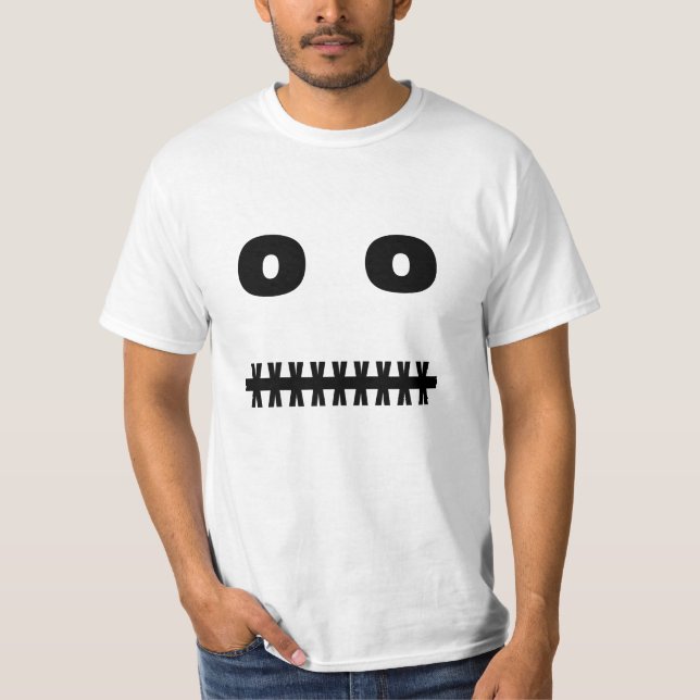 Glatt ansikte. tee shirt (Framsida)