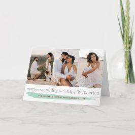 Glatt att gifta sig allt lyckligt det moderna helgkort