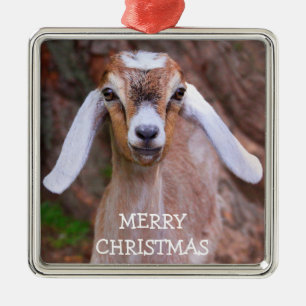 Glatt Baby Goat jul Julgransprydnad Metall