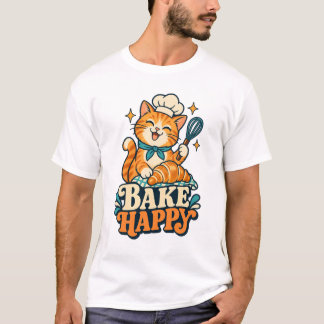 Glatt Bakande Rolig Bak-T-Shirt för Bagare T Shirt