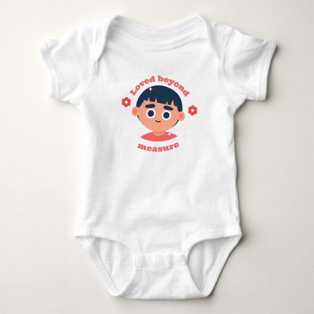 Glatt barn med blommor t shirt (Framsida)